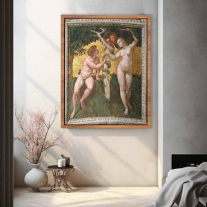 Adam and Eve (ceiling panel) By Raphael