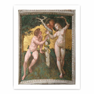 Adam and Eve (ceiling panel) By Raphael