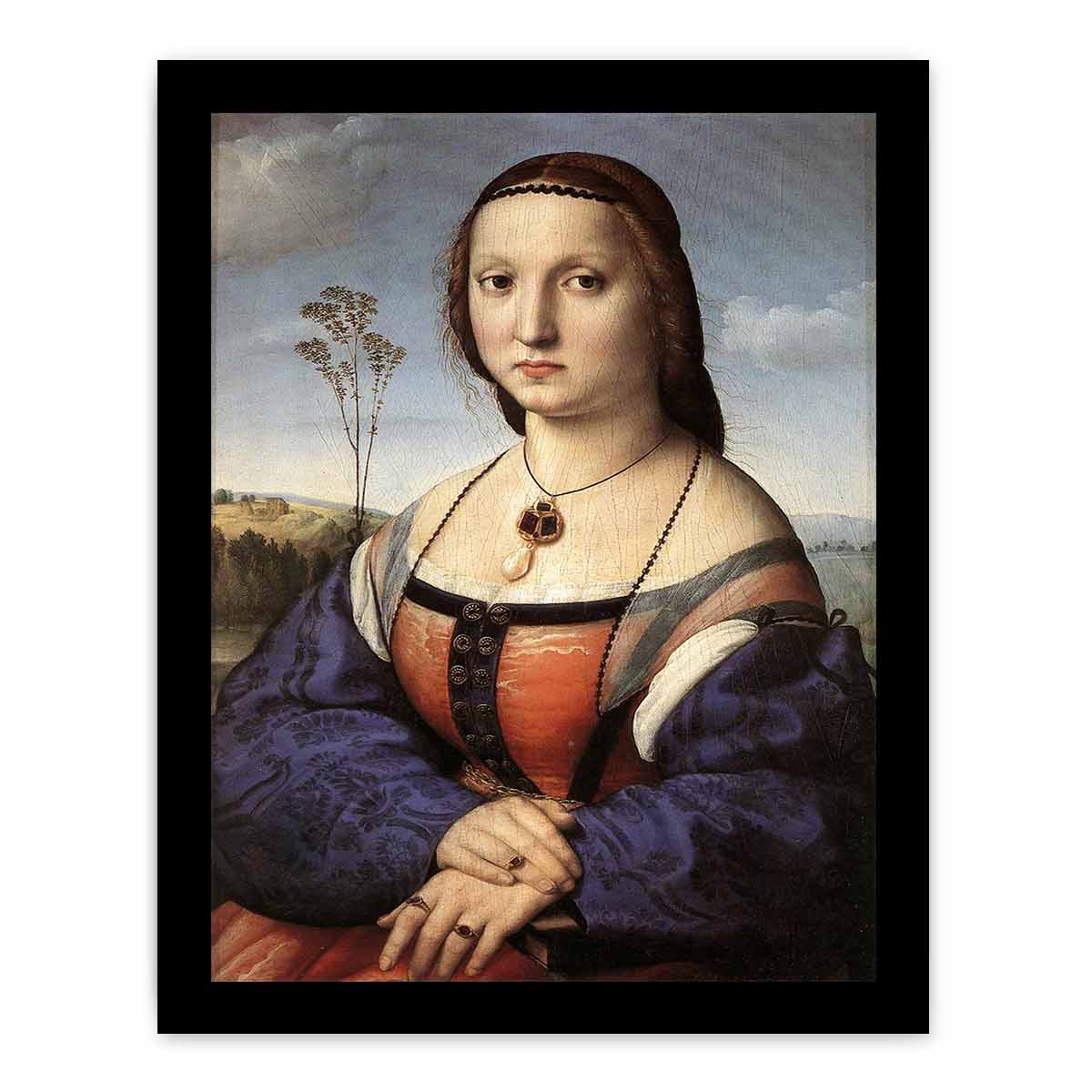 Portrait of Maddalena Doni By Raphael