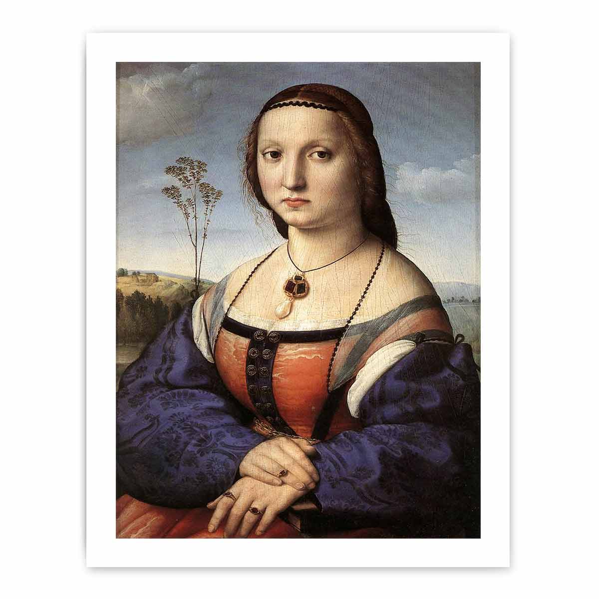 Portrait of Maddalena Doni By Raphael