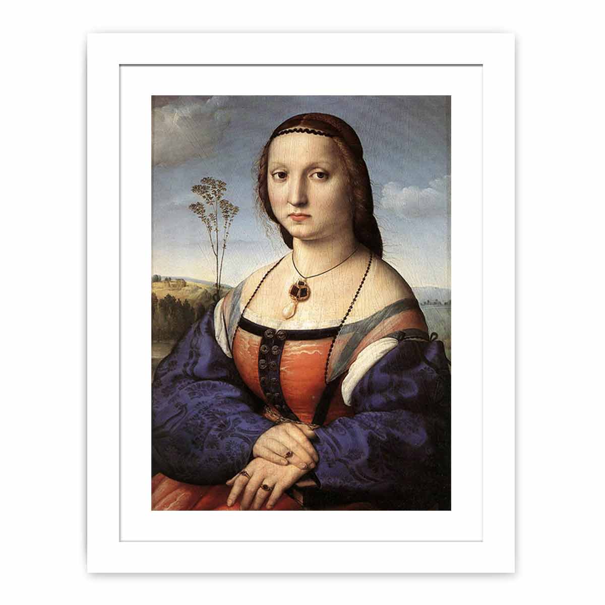 Portrait of Maddalena Doni By Raphael