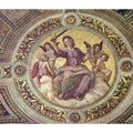 Stanza della Segnatura in the Vatican for Pope Julius II, detail, scene Justitia, Tondo