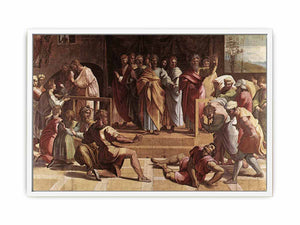 The Death of Ananias (Acts 5: 1-5) Edit this at Wikidata By Raphael
