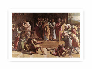 The Death of Ananias (Acts 5: 1-5) Edit this at Wikidata By Raphael