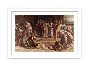 The Death of Ananias (Acts 5: 1-5) Edit this at Wikidata By Raphael