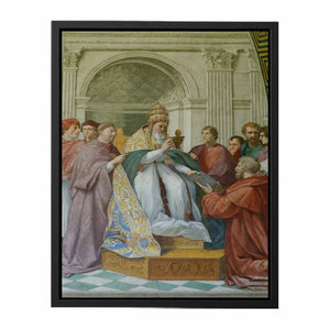 Gregory IX Approving The Decretals By Raphael
