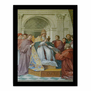 Gregory IX Approving The Decretals By Raphael