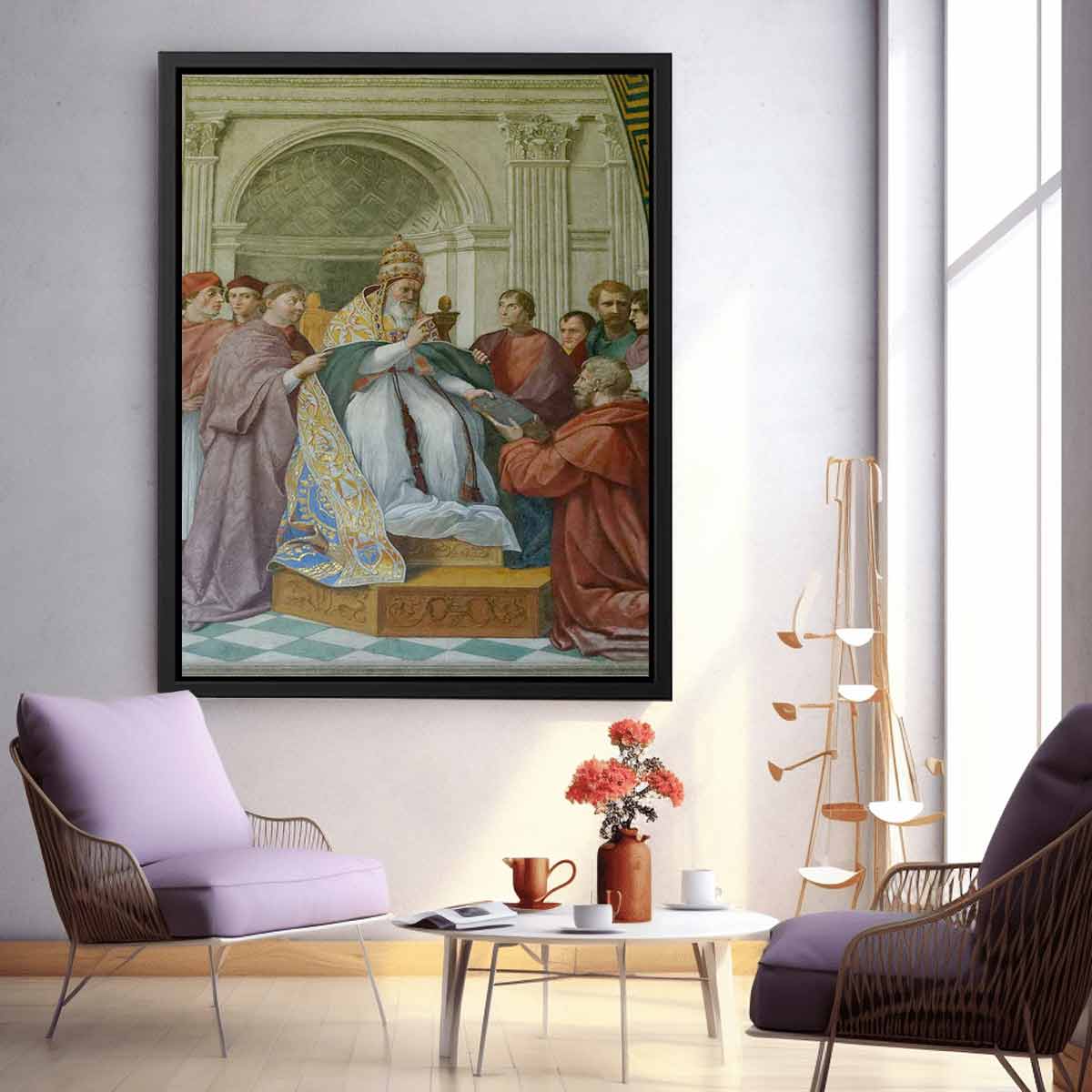 Gregory IX Approving The Decretals By Raphael