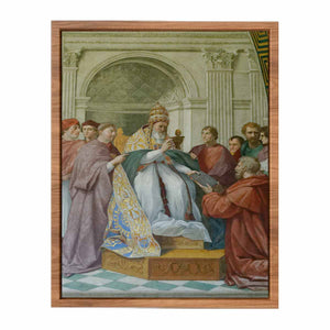 Gregory IX Approving The Decretals By Raphael
