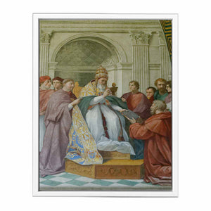 Gregory IX Approving The Decretals By Raphael