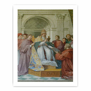 Gregory IX Approving The Decretals By Raphael