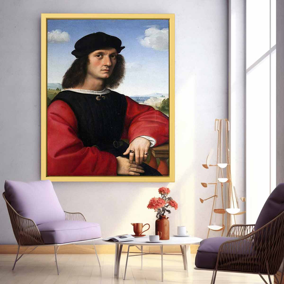 Portrait of Agnolo Doni By Raphael