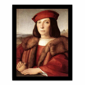 Young Man with an Apple By Raphael