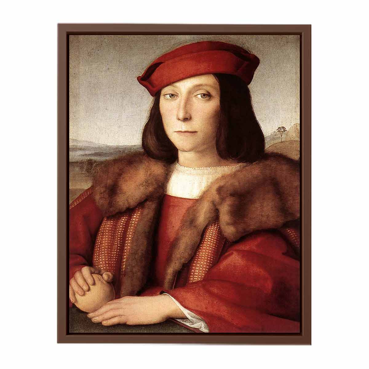 Young Man with an Apple By Raphael