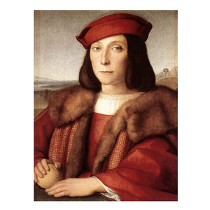 Young Man with an Apple By Raphael