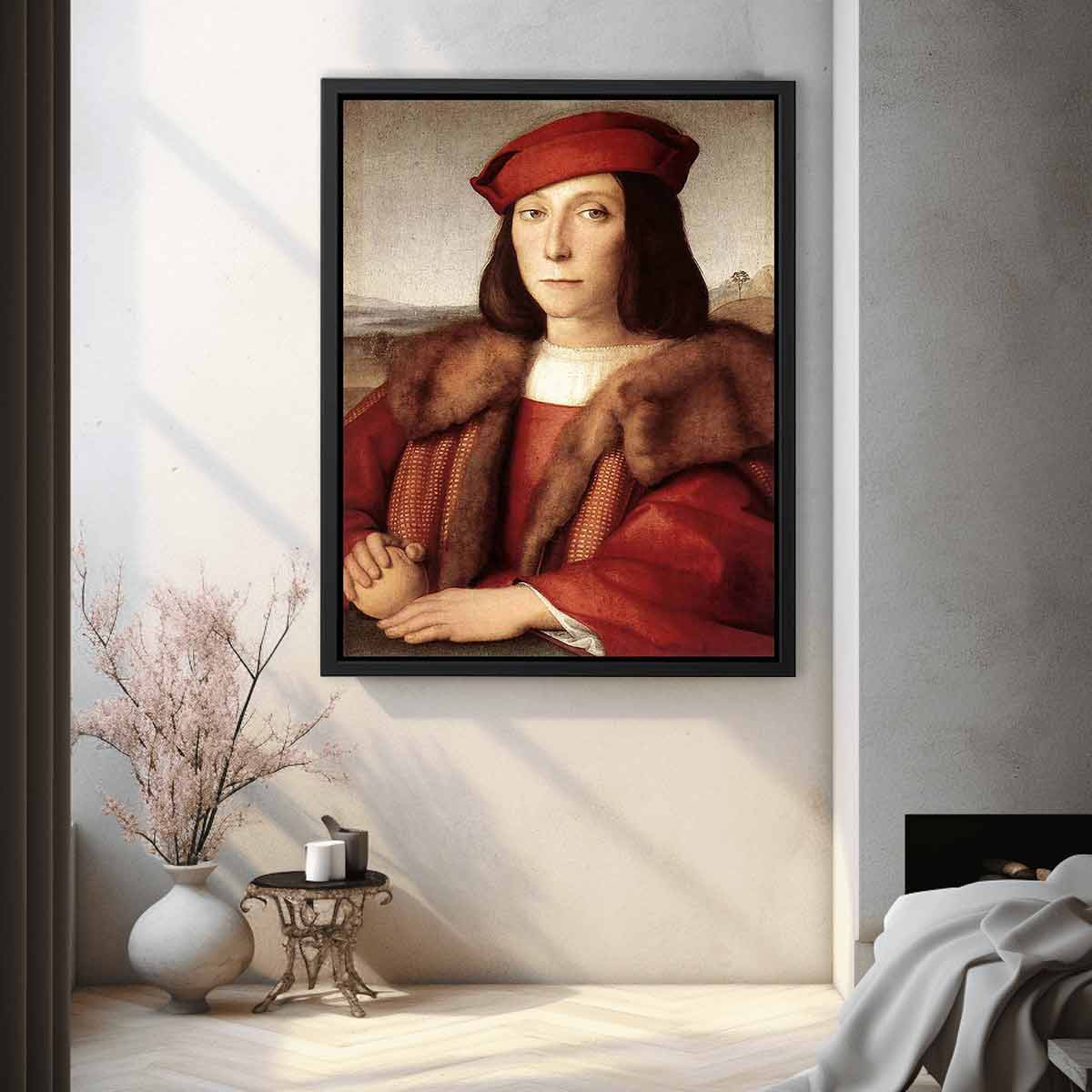 Young Man with an Apple By Raphael