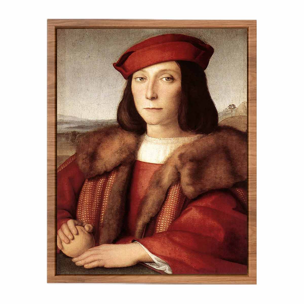 Young Man with an Apple By Raphael