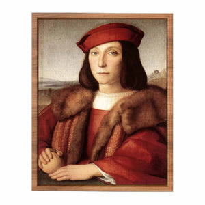 Young Man with an Apple By Raphael
