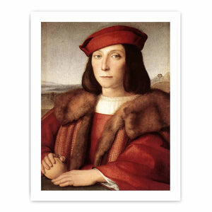 Young Man with an Apple By Raphael
