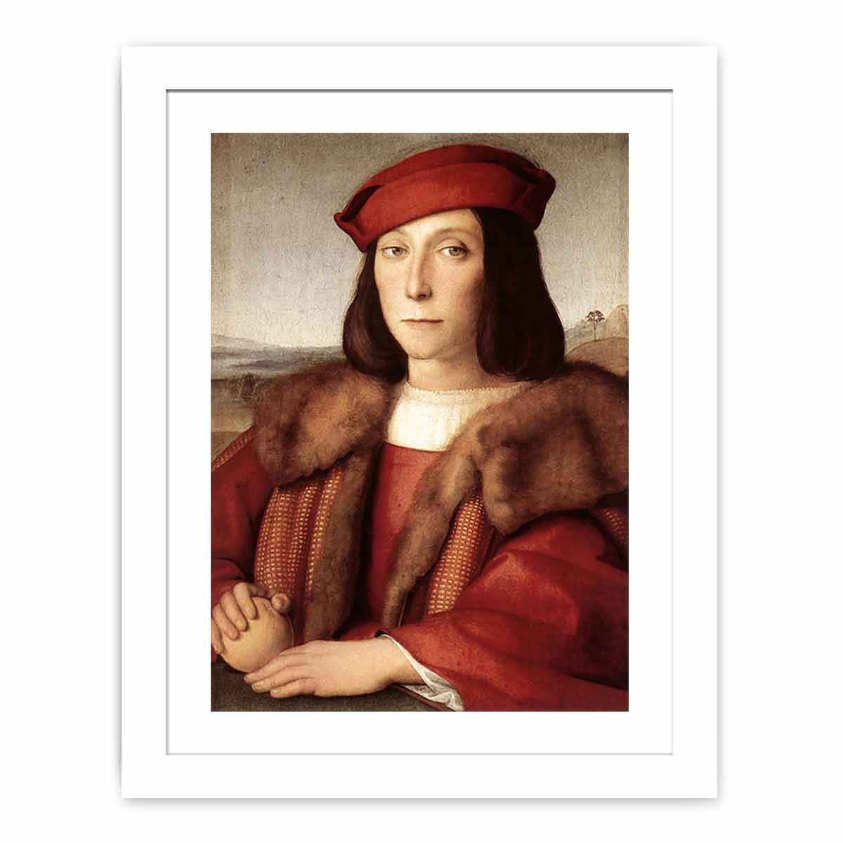 Young Man with an Apple By Raphael