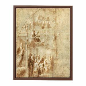 Design for the left half of the Disputa By Raphael