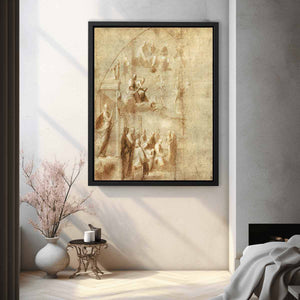 Design for the left half of the Disputa By Raphael