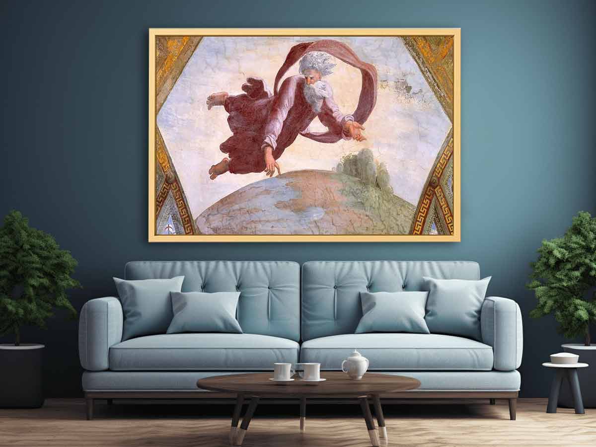 The Separation of Land and Water By Raphael