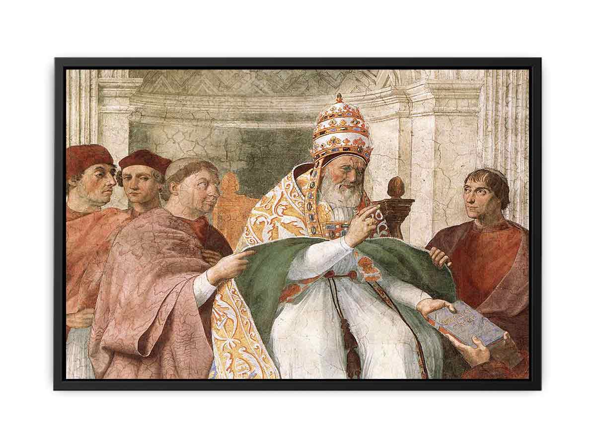 Gregory IX Approving the Decretals (detail) By Raphael
