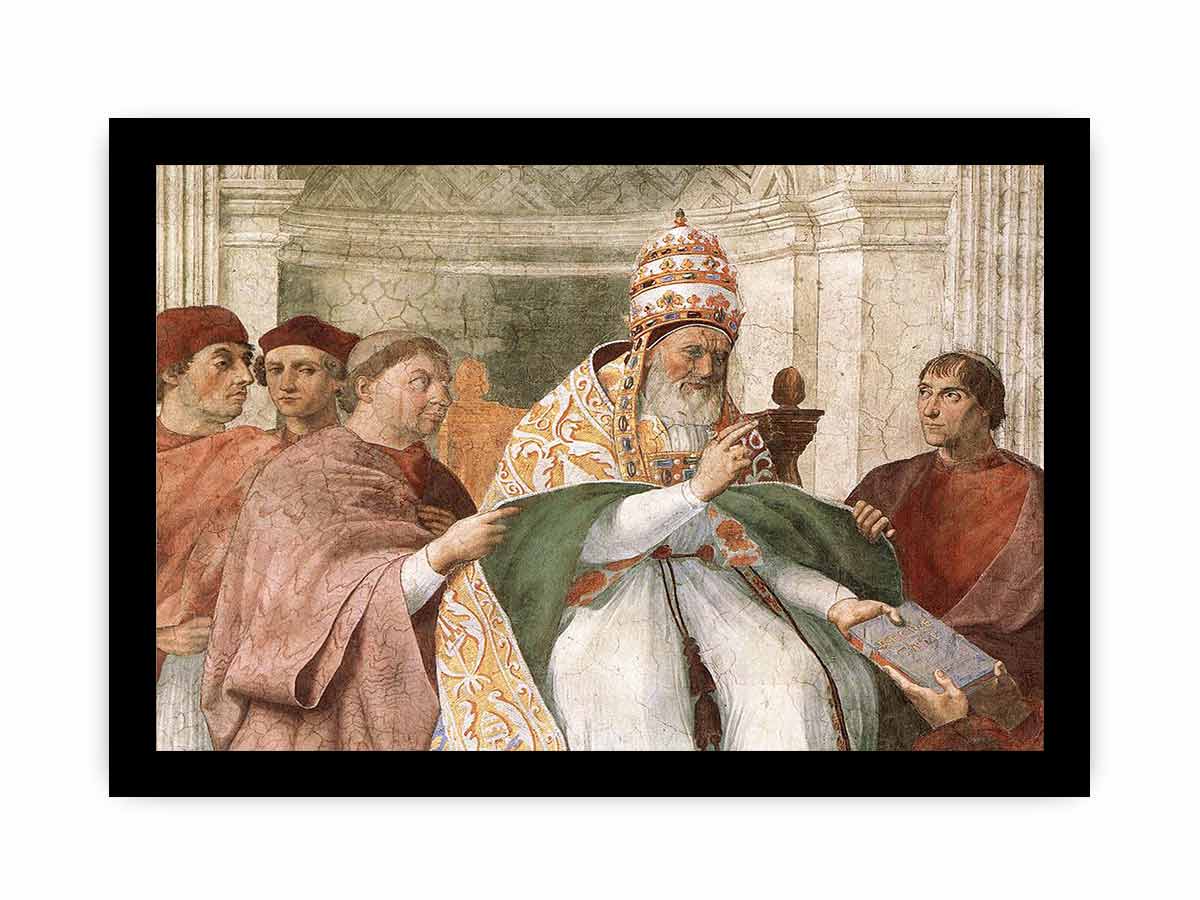 Gregory IX Approving the Decretals (detail) By Raphael
