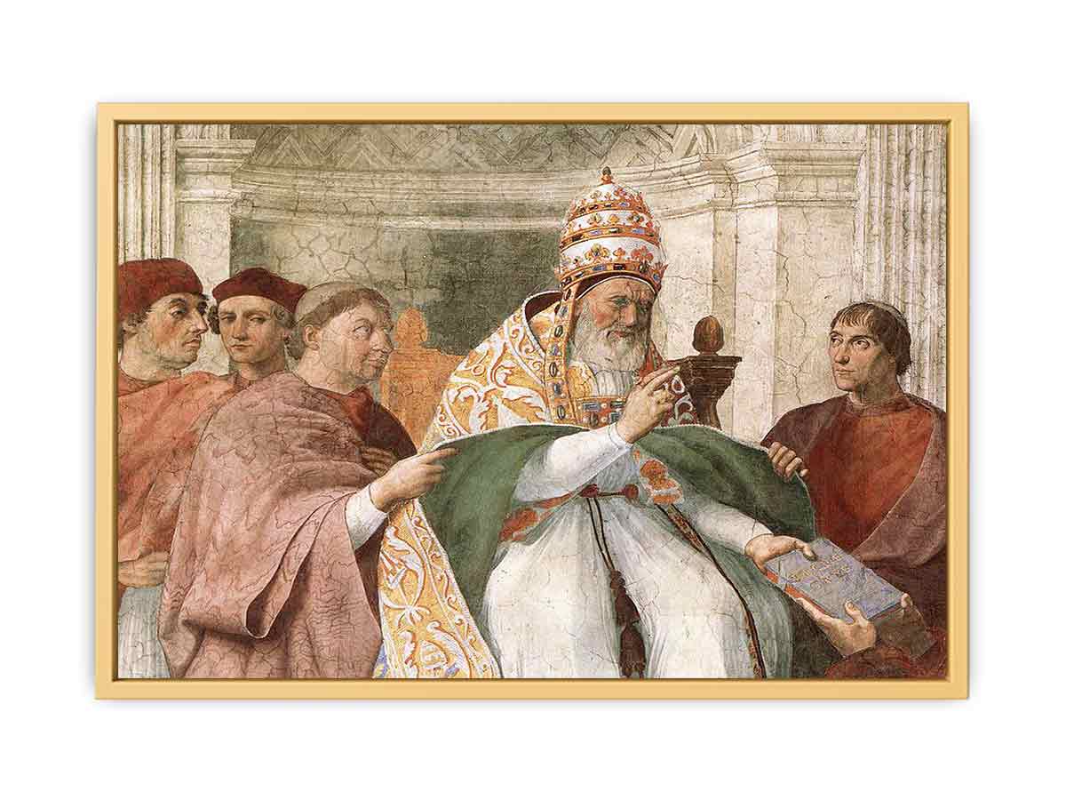 Gregory IX Approving the Decretals (detail) By Raphael