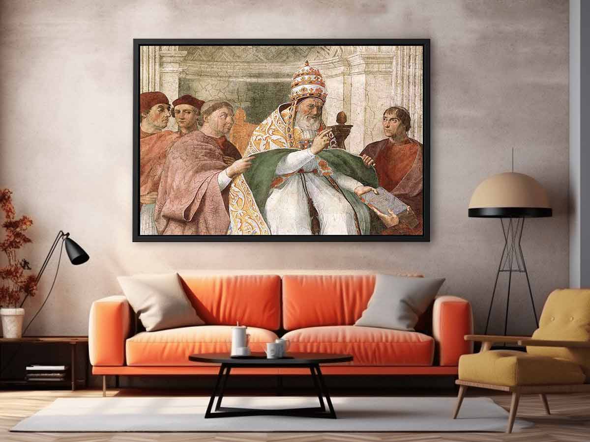 Gregory IX Approving the Decretals (detail) By Raphael