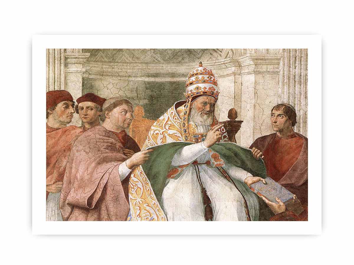 Gregory IX Approving the Decretals (detail) By Raphael