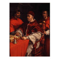 Pope Leo X with Cardinals Giulio de' Medici and Luigi de' Rossi [detail: 1] By Raphael