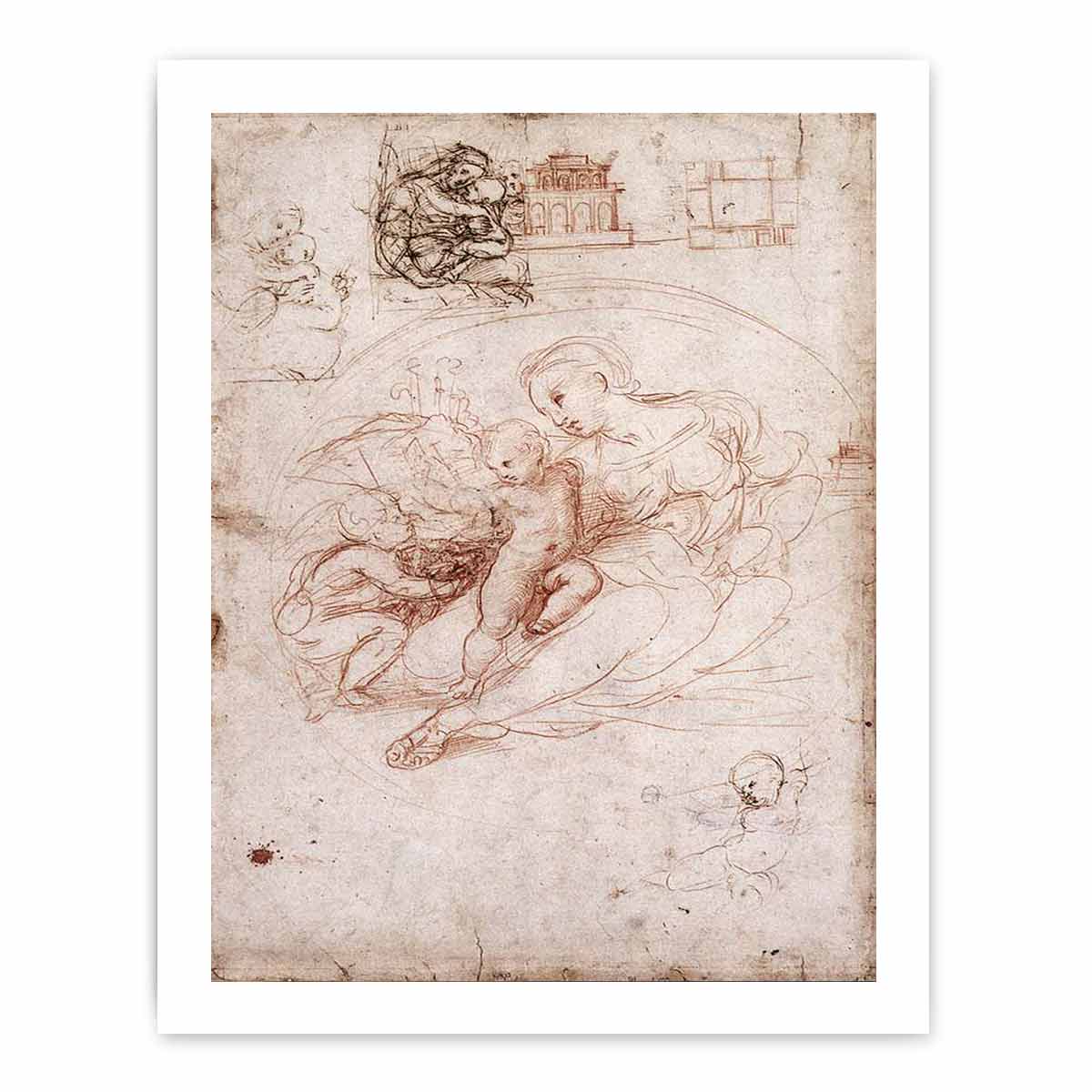 Madonna Studies By Raphael