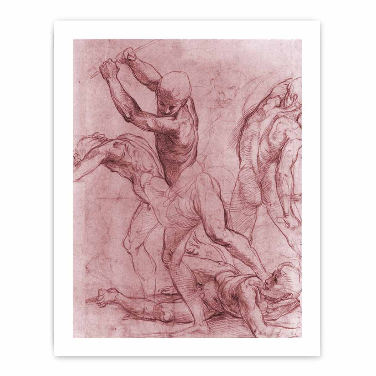 Fighting Men By Raphael