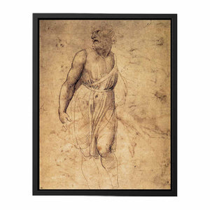 Study after Michelangelo's St Matthew By Raphael