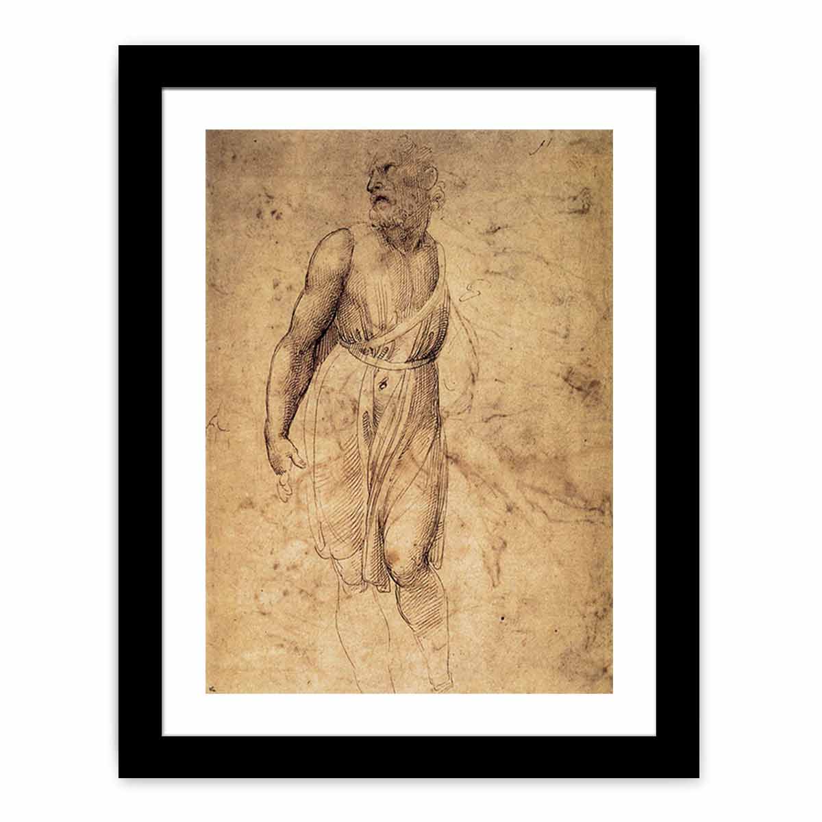 Study after Michelangelo's St Matthew By Raphael