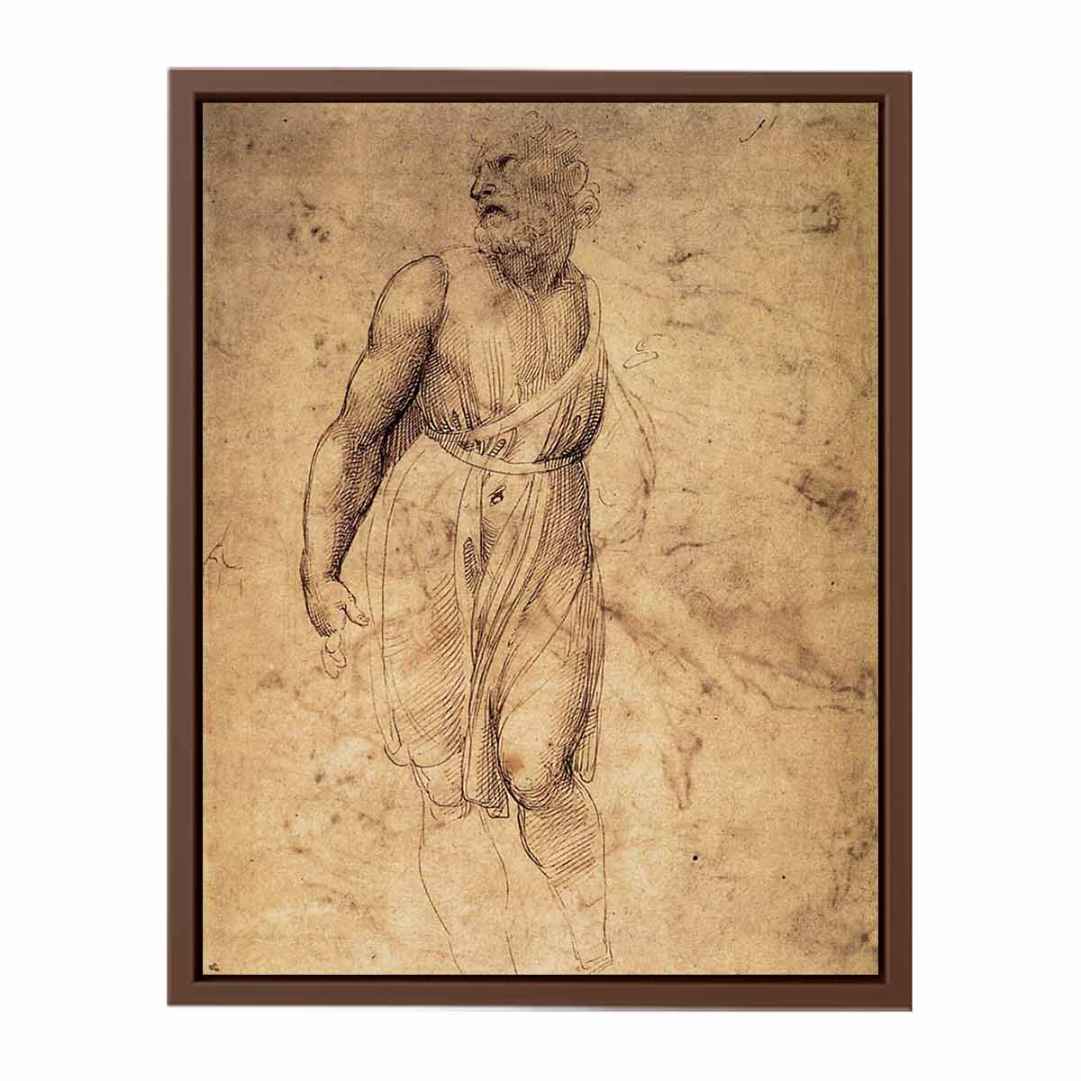 Study after Michelangelo's St Matthew By Raphael