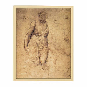 Study after Michelangelo's St Matthew By Raphael