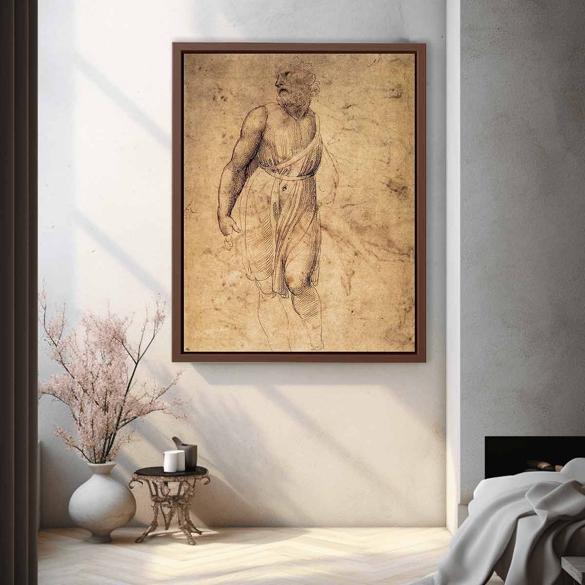 Study after Michelangelo's St Matthew By Raphael