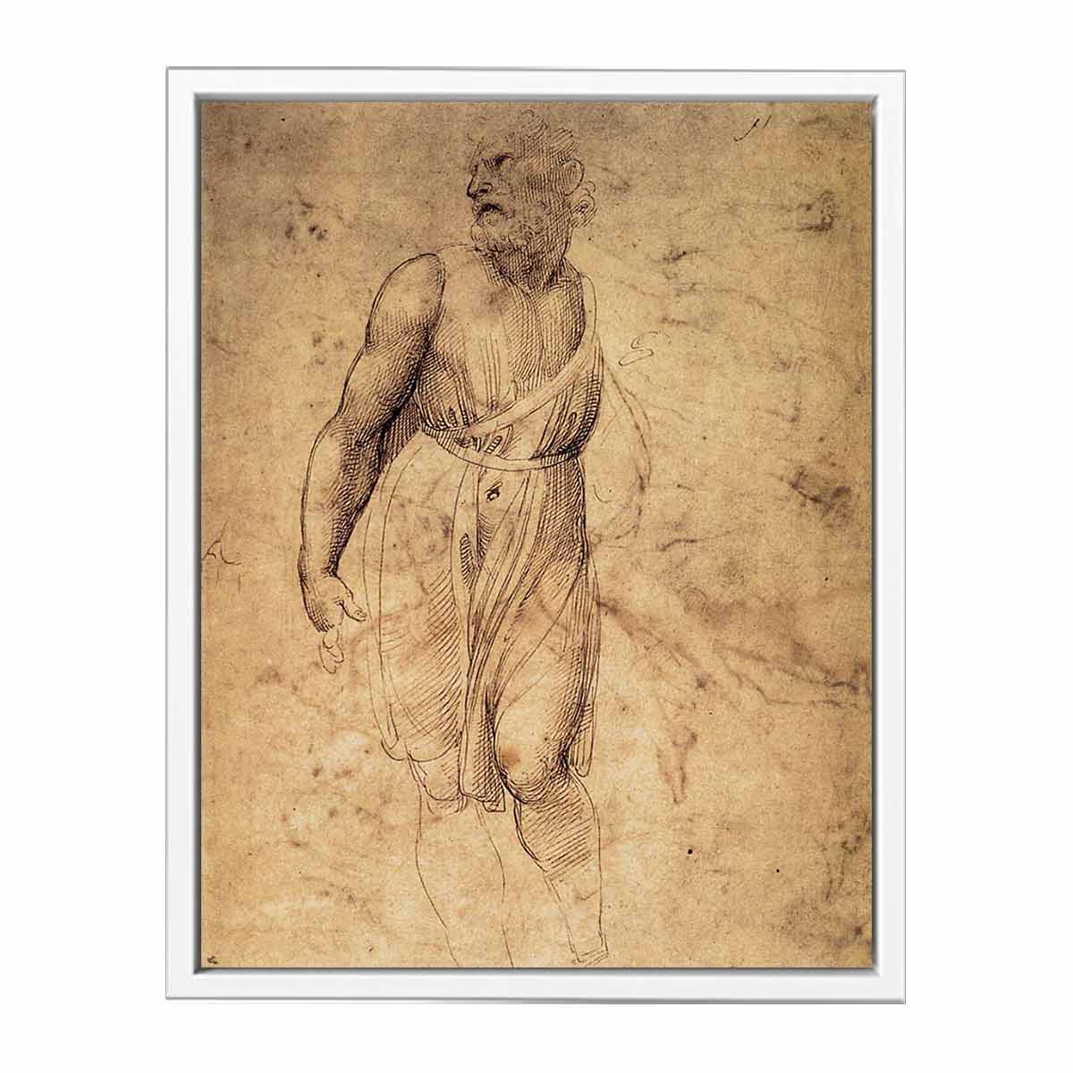 Study after Michelangelo's St Matthew By Raphael