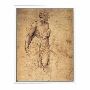Study after Michelangelo's St Matthew By Raphael
