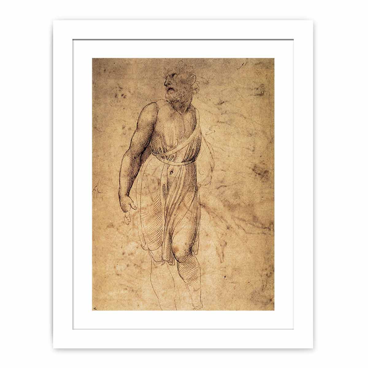 Study after Michelangelo's St Matthew By Raphael