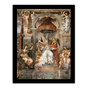 Pope Urban I between Iustitia and Caritas By Raphael
