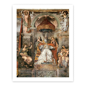 Pope Urban I between Iustitia and Caritas By Raphael