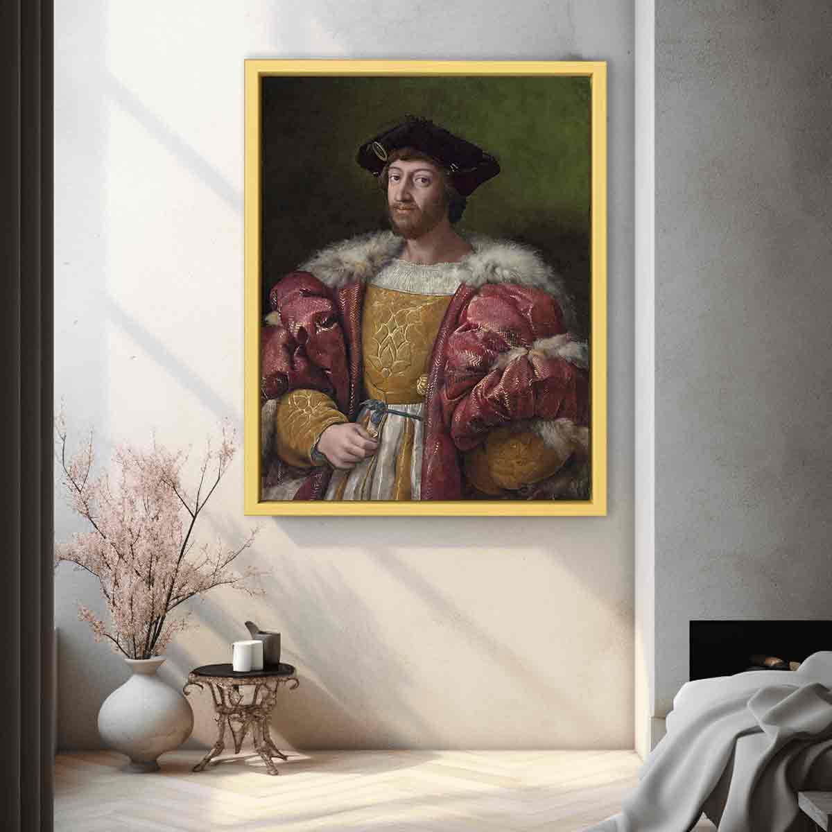 Portrait of Lorenzo di Medici, Duke of Urbino By Raphael