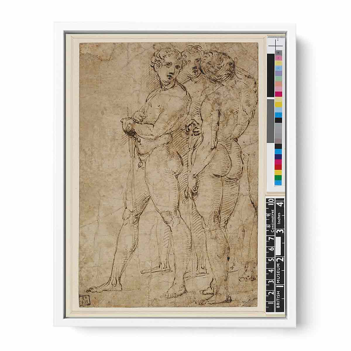 Three Standing Nude Men