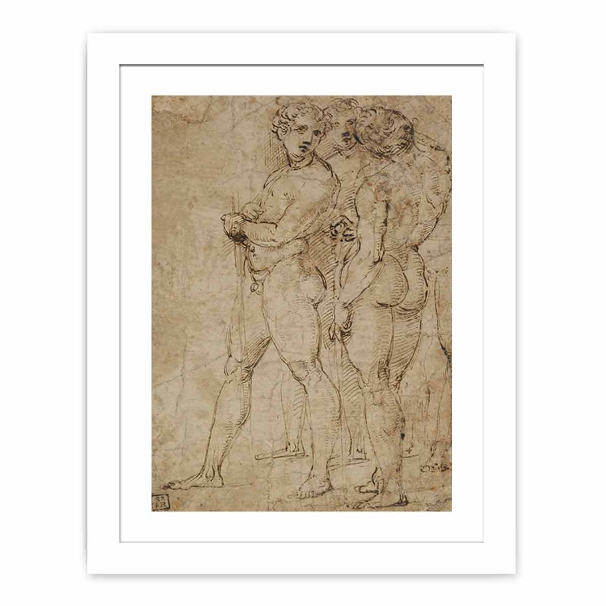 Three Standing Nude Men