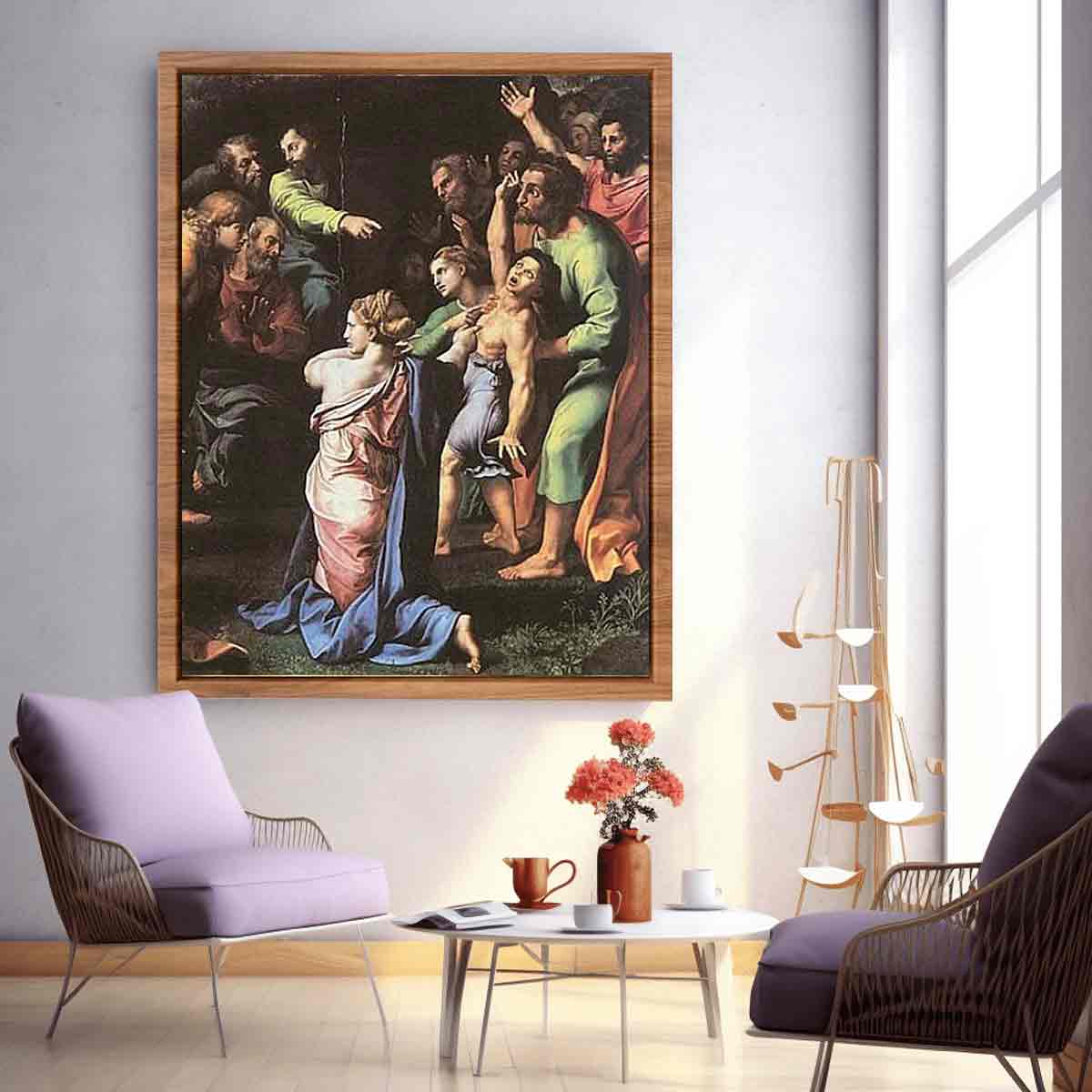 Transfiguration und Heilung des besessenen Knaben By Raphael