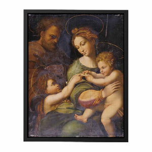 Holy Family with Saint John the Baptis By Raphael